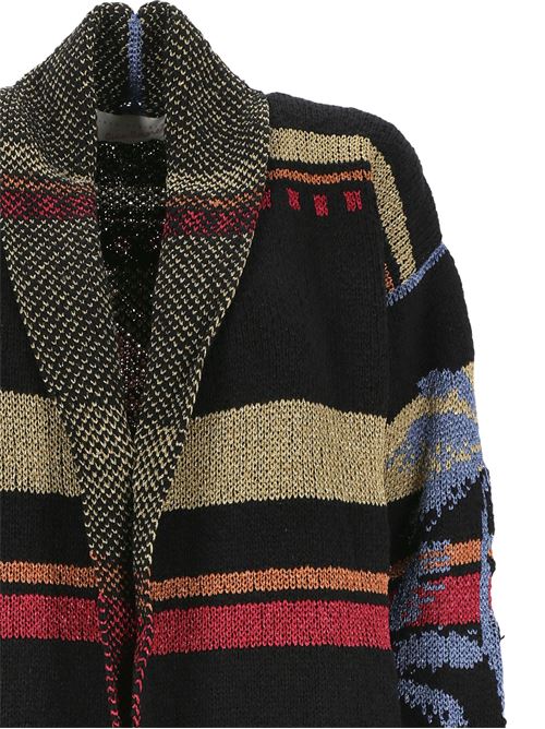 Black jacquard cardigan Giada Benincasa | 040902